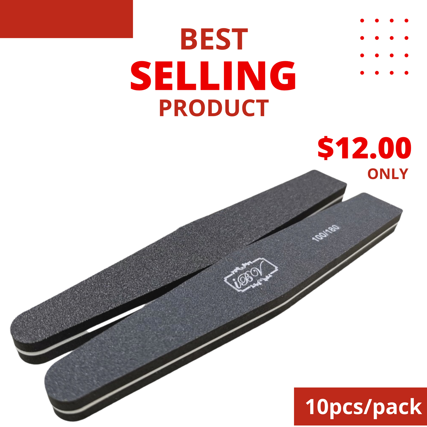 Black Buffer 100/180 (10pcs/pack)
