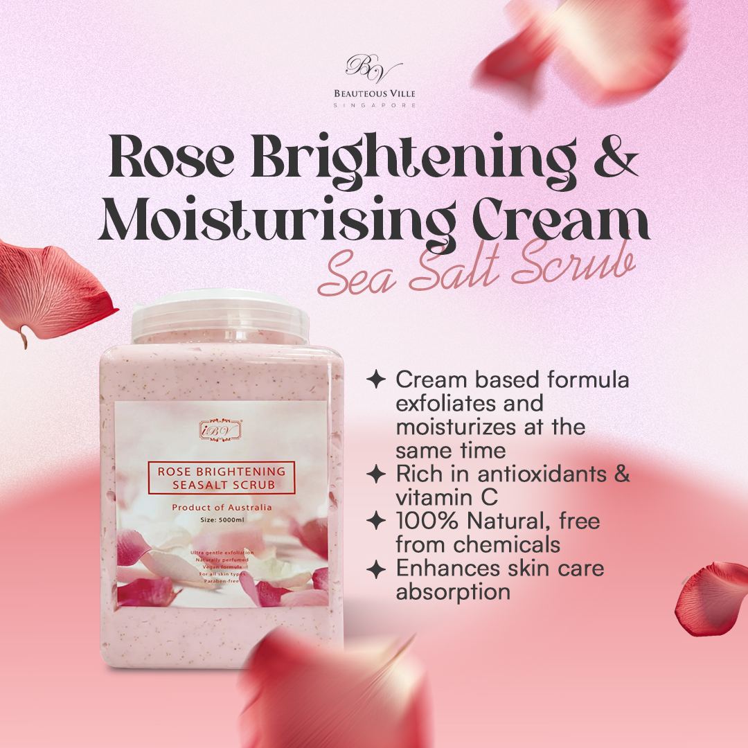 ROSE BRIGHTENING MOISTURISING CREAM SCRUB
