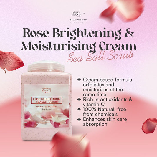 ROSE BRIGHTENING MOISTURISING CREAM SCRUB