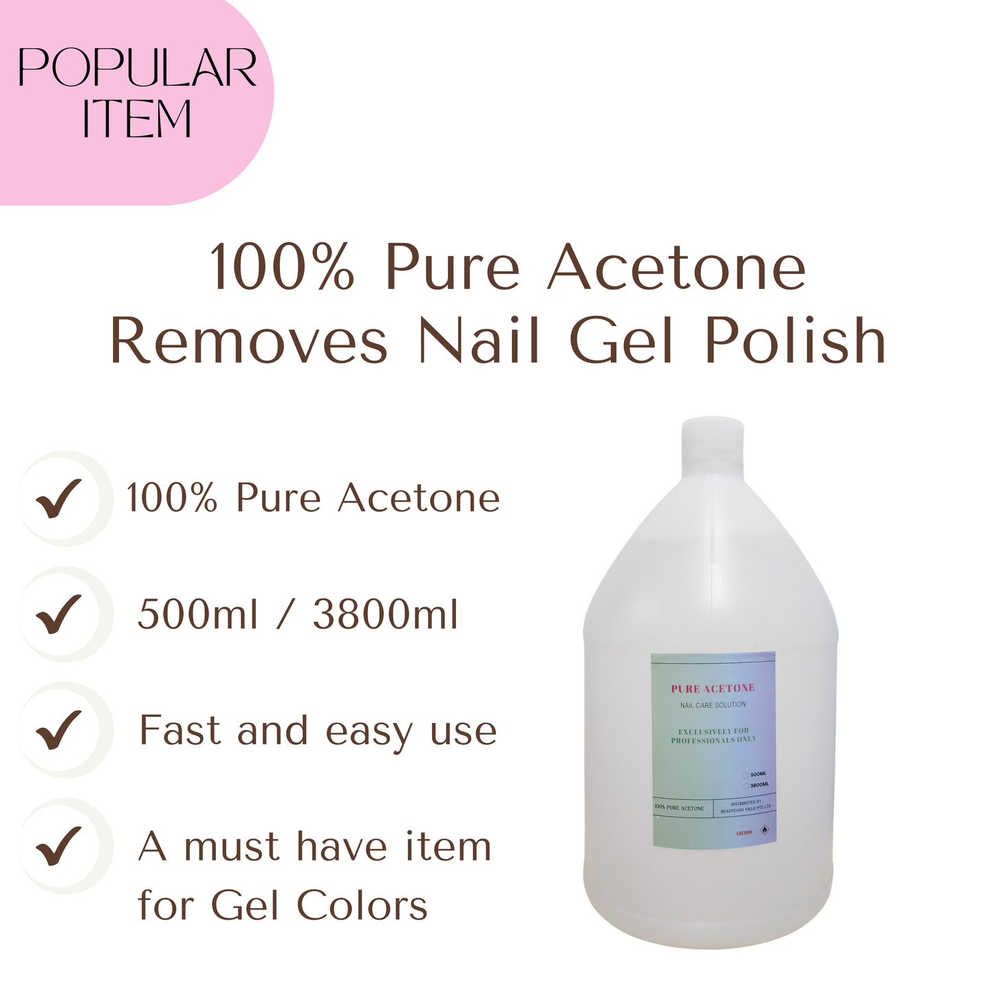 PURE ACETONE 3800ML