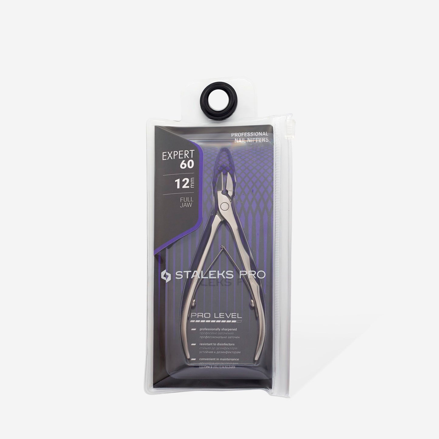Professional nail nippers Staleks Pro Expert 60, 12 mm (FULL JAW)